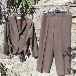Womens Brown Suit
